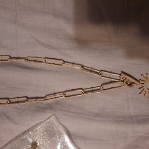 Gold Sun Pendant Necklace